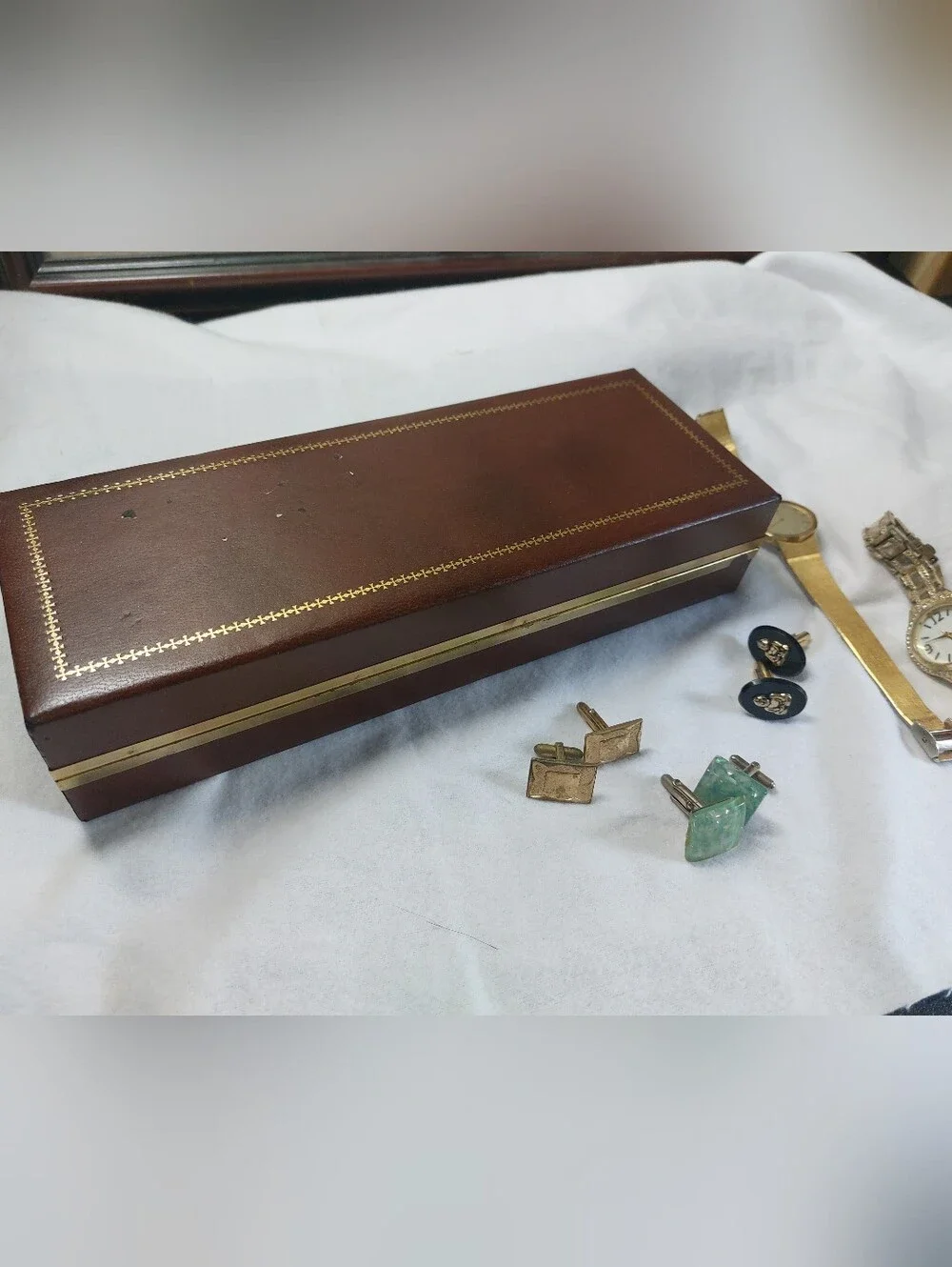 Vintage MCM Men’s Jewelry Valet Box Lot of 2 – Shields & Swank Restoration/Craft